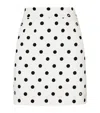 Dolce & Gabbana Gonna Corta In Charmeuse Stampa Pois In Multi
