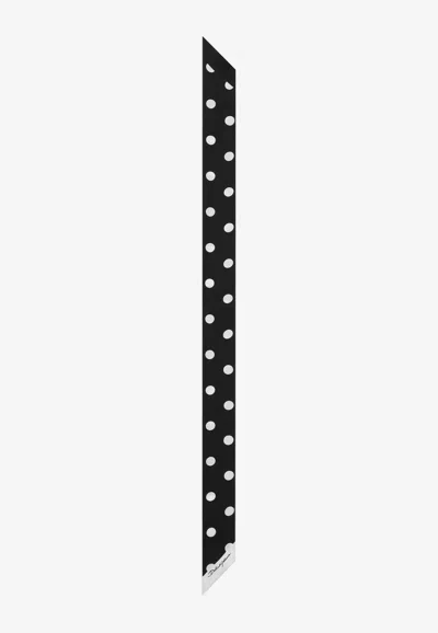 DOLCE & GABBANA POLKA DOT PRINT SILK HEADSCARF
