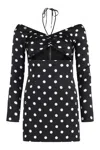 Dolce & Gabbana Polka-dot Print Silk Mini Dress
