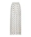 Dolce & Gabbana Polka Dot-print Silk Pajama Trousers In White
