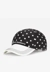 Dolce & Gabbana Polka-dot Printed Baseball Cap In Monochrome