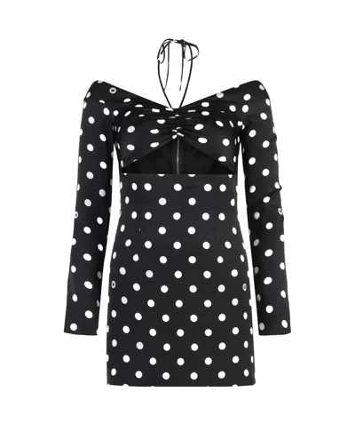 DOLCE & GABBANA DOLCE  GABBANA POLKA DOT PRINTED MINI DRESS