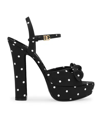 DOLCE & GABBANA POLKA-DOT SANDALS