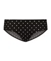 Dolce & Gabbana Polka-dot Silk-blend Briefs In Black