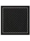 Dolce & Gabbana Polka-dot Silk Scarf In Black