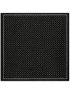Dolce & Gabbana Polka-dot Silk Scarf In Black