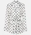 Dolce & Gabbana Polka-dot Long-sleeved Pajama Shirt In White