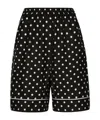 Dolce & Gabbana Elastic Waist Shorts In Black