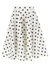 Dolce & Gabbana Polka-dot Cotton-drill Midi Skirt