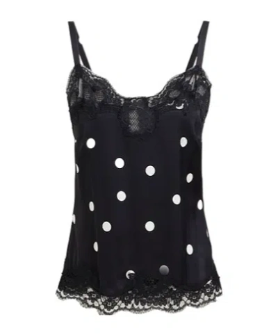 Dolce & Gabbana Polka Dot Sling In Transparent