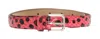 Dolce & Gabbana Polka Dot Snakeskin Belt With Silver Women's Buckle