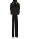 Dolce & Gabbana Chiffon Top With Scarf Accessory In Black