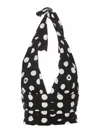 Dolce & Gabbana Polka Dots Print Charmeuse Top In Negro