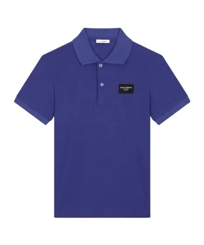 Dolce & Gabbana Kids' Polo In Blue