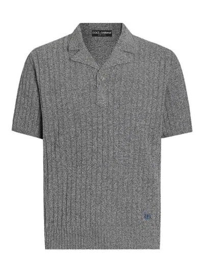 Dolce & Gabbana Polo In Gray