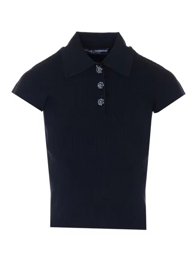 Dolce & Gabbana Polo In Blue