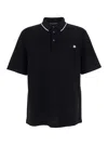 Dolce & Gabbana Polo Shirt In Piqué De Coton In Black