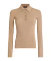 Dolce & Gabbana Virgin Wool-blend Polo Sweater In Neutral