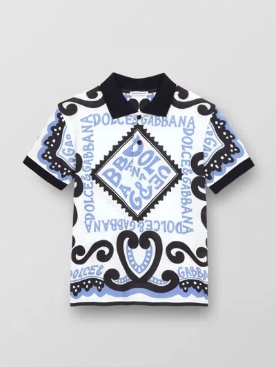 Dolce & Gabbana Polo Shirt  Kids Color Gnawed Blue
