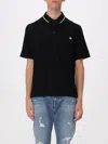 Dolce & Gabbana Polo Shirt In Piqué De Coton In Black