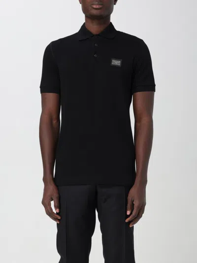 DOLCE & GABBANA POLO SHIRT DOLCE & GABBANA MEN COLOR BLACK,F11203002