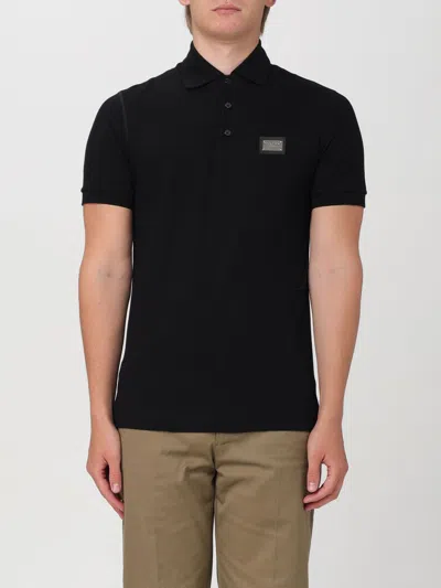 DOLCE & GABBANA POLO SHIRT DOLCE & GABBANA MEN COLOR BLACK,F76958002