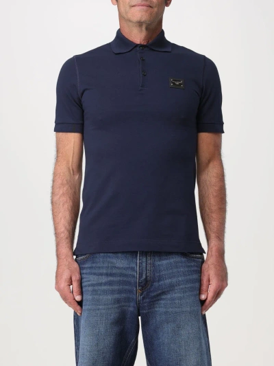 Dolce & Gabbana Polo Shirt  Men Colour Blue