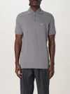 Dolce & Gabbana Gray Branded Tag Cotton Polo In Grey