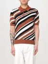 Dolce & Gabbana Striped Polo Shirt In Red
