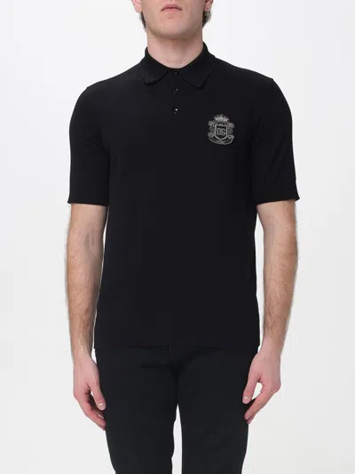 Dolce & Gabbana Polo Shirt Men  In Black