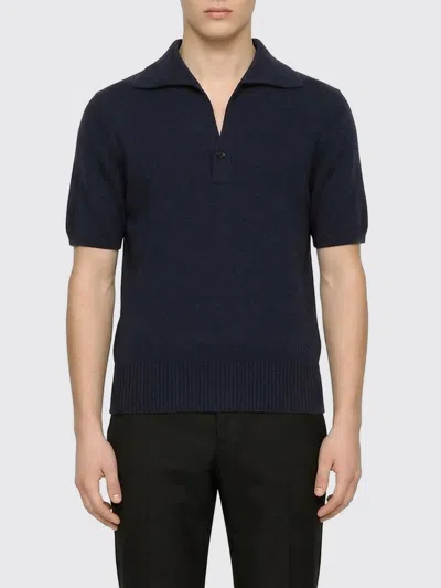 Dolce & Gabbana Polo Shirt  Men Color Blue 1 In Black