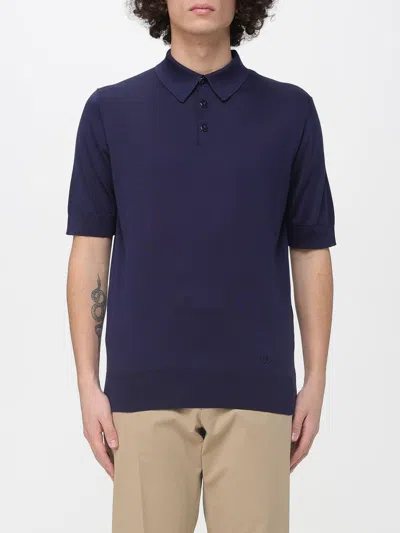 Dolce & Gabbana Polo Shirt Men  In Blue