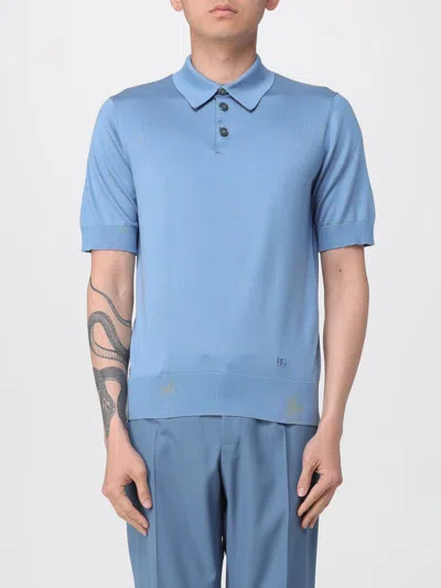 Dolce & Gabbana Polo Shirt Men  In Blue