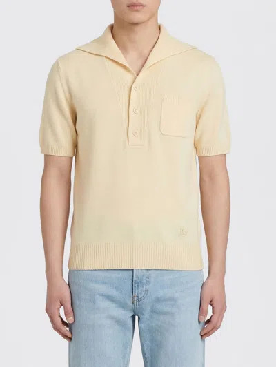 Dolce & Gabbana Polo In Neutral