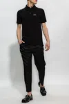 Dolce & Gabbana Dark Gray Logo Plaque Cotton Men Polo Shirt T-shirt In Black