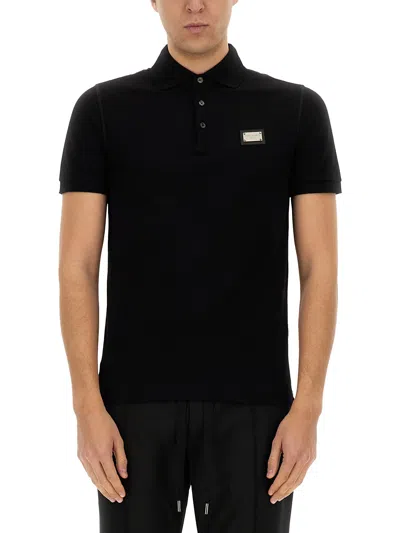 DOLCE & GABBANA POLO WITH LOGO