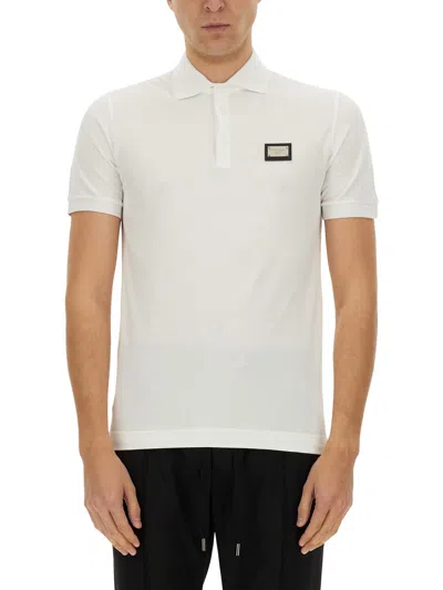 DOLCE & GABBANA POLO WITH LOGO