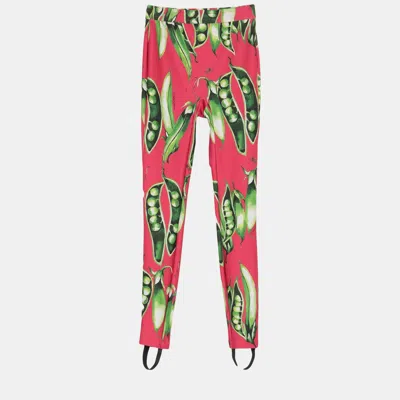 Pre-owned Dolce & Gabbana Polyamid Leggings 40 In Pink