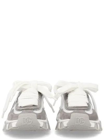Dolce & Gabbana Polyester And Leather Sneaker In Transparent
