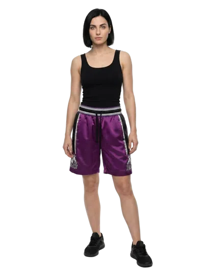 Dolce & Gabbana Polyester Bermuda Shorts In Purple