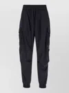 Dolce & Gabbana Polyester Blend Pants Side Cargo Pockets In Black