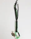 Dolce & Gabbana Polyester Multicolor Tape String Dg Logo Keychain Keyring In Multi