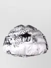 Dolce & Gabbana Polyester Printed Hood Quilted Oversized Hat In White