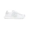 Dolce & Gabbana Low-profile Sneakers With Textured Logo Detail In White