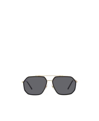 Dolce & Gabbana Polygonal Frame Sunglasses In Gray