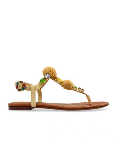 DOLCE & GABBANA DOLCE  GABBANA CROCHET FLIP-FLOPS
