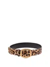 Dolce & Gabbana `pony` Belt In Gold