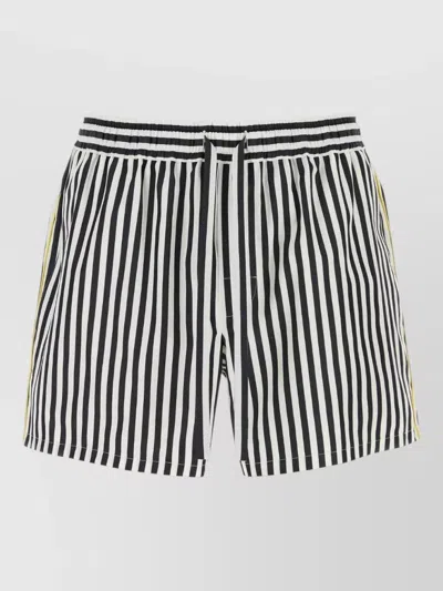 Dolce & Gabbana Embroidered Poplin Bermuda Shorts In Multi