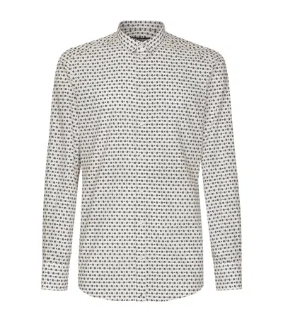 Dolce & Gabbana Poplin Dg Millennials Shirt In Multi