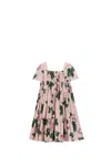 Dolce & Gabbana Rose-print Dress In Rose
